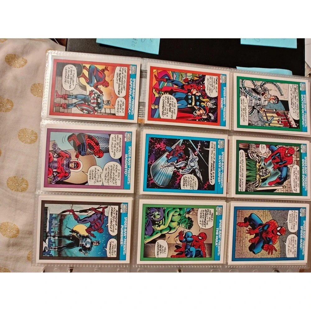 Trading Cards 1990 Impel Marvel Universe Series 1 Spider-Man Presents 154-162